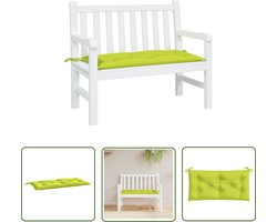 vidaXL Outdoor Kussen - Tuinstoel Kussen - Tuinbankkussen 100x50x7 cm oxford stof heldergroen - Tuincushions - Oxford Stof - Waterdicht Kussen