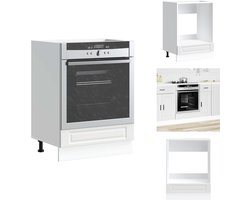 vidaXL Ovenkast - Ovenkasten - Oveneenheid - Keukenoveneenheid - Ovenkast Porto bewerkt hout wit