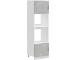 vidaXL - Ovenkasten - 2 - st - Porto - bewerkt - hout - betongrijs