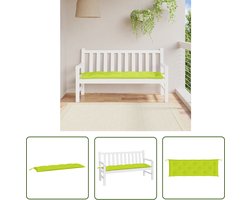vidaXL Oxford Stof - Tuinbankkussen - Tuinbankkussen 150x50x7 cm oxford stof heldergroen - Buitenkussen - Zitcomfort - Waterafstotend