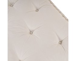 vidaXL - Pallet - Bank - Kussen - Crème - 60 - x - 40 - cm - Katoen