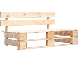 vidaXL Pallet Bank - Tuinbank - Tuinbank pallet hout - Buitentijdbank - Lounge Bank - Houten Bank