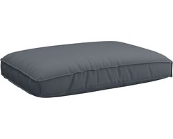 vidaXL - Pallet - Kussen - Set - 2 - pcs - Antraciet - Oxford - Stof