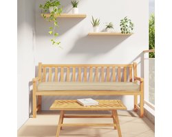 vidaXL - Pallet - Kussen - Set - 2 - pcs - Beige - 200 - x - 40 - x - 8 - cm - Oxford - Stof