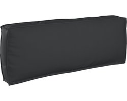 vidaXL - Pallet - Kussen - Set - 2 - pcs - Zwart - Oxford - Stof