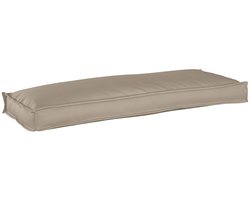 vidaXL - Pallet - Kussen - voor - Bank - Taupe - 110x40x8 - cm - Oxford - Stof