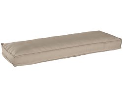 vidaXL - Pallet - Kussen - voor - Bank - Taupe - 120x40x8 - cm - Oxford - Stof