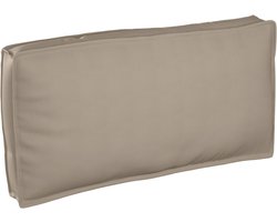 vidaXL - Pallet - Kussen - voor - Stoel/Rugleuning - Taupe - 120x60x12 - cm - Oxford - Stof