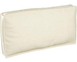 vidaXL - Pallet - Kussen - voor - Zit-/Lendenkussen - Crème - 120x60x12 - cm - Oxford - Stof