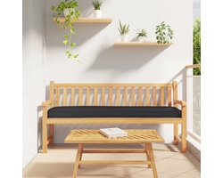 vidaXL - Pallet - Kussen - Zwart - 180 - x - 40 - x - 8 - cm - Oxford - Stof