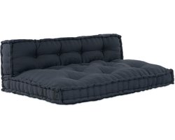 vidaXL - Pallet - Sofa - Kussen - 2 - pcs - Antraciet - Standaard - Katoen