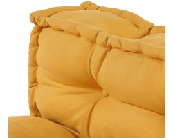vidaXL - Pallet - Sofa - Kussen - 2 - pcs - Geel - 60 - x - 40 - cm - Katoen