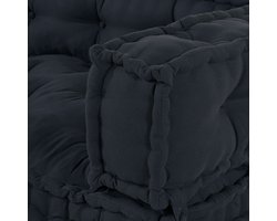 vidaXL - Pallet - Sofa - Kussen - Antraciet - Stof