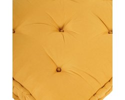 vidaXL - Pallet - sofa - kussen - Geel - Enkel - kussen - Katoen