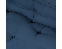 vidaXL - Pallet - Sofa - Kussen - Indigo - Stof