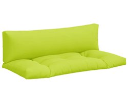 vidaXL - Palletkussens - 2 - st - stof - felgroen