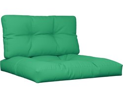 vidaXL - Palletkussens - 2 - st - stof - groen