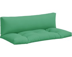 vidaXL - Palletkussens - 2 - st - stof - groen