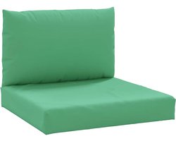 vidaXL - Palletkussens - 2 - st - stof - groen