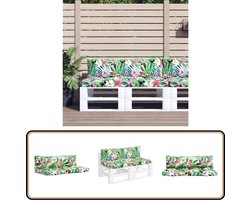 vidaXL Palletkussens - 2 stuks - Oxford stof - Multicolor Palletkussens - Kussens - Buitendecoratie - Tuindecoratie - Lounge Set