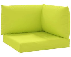 vidaXL - Palletkussens - 3 - st - oxford - stof - heldergroen