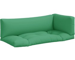 vidaXL - Palletkussens - 3 - st - stof - groen