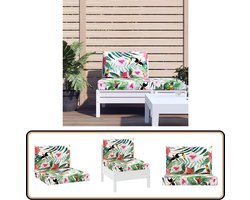 vidaXL Palletkussens - Oxford Stof - Multicolor - 2 stuks Palletkussens - Outdoor Meubilair - Tuinkussens - Balkondecoratie - Lounge Set