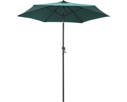 vidaXL - Parasol - 200x224 - cm - aluminium - groen