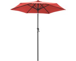 vidaXL - Parasol - 200x224 - cm - aluminium - terracotta