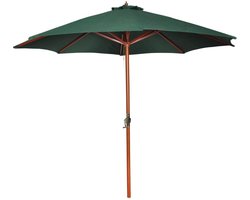 vidaXL - Parasol - 258 - cm - groen