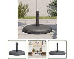 vidaXL Parasolbasis - Parasolvoet - Parasolvoet voor stokken van Ø32/35/38 mm 25 kg rond - Beton Voet - Parasol Standaard - Tuinset