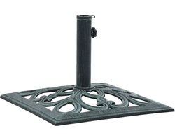 vidaXL - Parasolvoet - 12 - kg - 49 - cm - gietijzer - groen