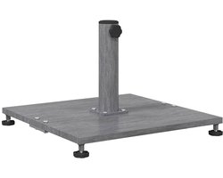 vidaXL - Parasolvoet - 28.95 - kg - Donkergrijze - Houten - Look - Vierkant
