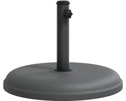 vidaXL Parasolvoet - 32/35/38 mm - Donkergrijs - 15 kg Parasolvoet - Parasolbasis - Tuinaccessoires - Zonwering - Terrasdecoratie