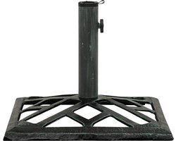 vidaXL - Parasolvoet - 44x44x31 - cm - gietijzer - groen