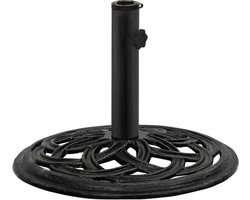 vidaXL - Parasolvoet - 44x44x31 - cm - gietijzer - zwart