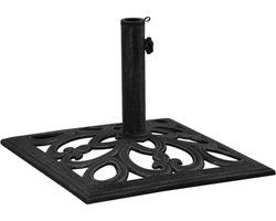 vidaXL - Parasolvoet - 47x47x33 - cm - gietijzer - zwart