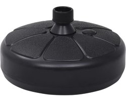 vidaXL - Parasolvoet - gevuld - met - zand/water - 15 - L - zwart