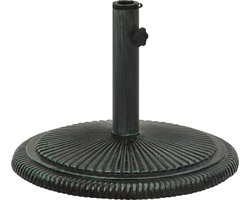 vidaXL Parasolvoet - Gietijzer - Groen - 45x30 cm Parasollvoet - Parasol Basis - Gietijzeren Parasolvoet - Groene Parasolvoet - Tuinset