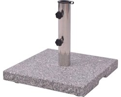 vidaXL - Parasolvoet - Graniet - 20 - kg - vierkant