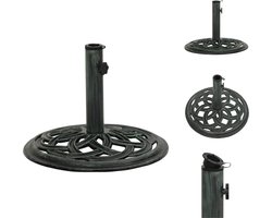 vidaXL Parasolvoet - Parasolvoeten - Parasol Voet - Parasol Voet - Parasolvoet 44x44x31 cm gietijzer groen