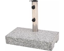 vidaXL - Parasolvoet - rechthoekig - 25 - kg - graniet