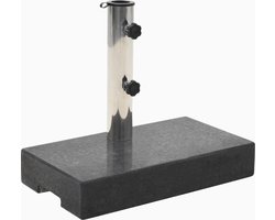 vidaXL - Parasolvoet - rechthoekig - 25 - kg - graniet - zwart