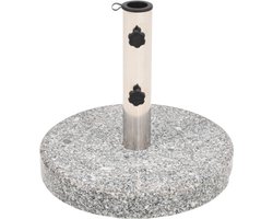 vidaXL - Parasolvoet - rond - 20 - kg - graniet