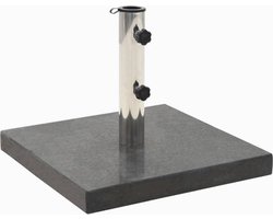 vidaXL - Parasolvoet - vierkant - 28,5 - kg - graniet - zwart