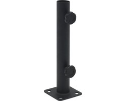 vidaXL - Parasolvoet - voor - Ø32/34/38 - mm - stok - staal - matzwart