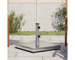 vidaXL - Parasolvoet - voor - stokken - van - Ø32/38/48 - mm - 28 - kg - vierkant