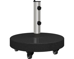 vidaXL - Parasolvoet - Zwart - 45 - x - 45 - x - 45 - cm - Graniet