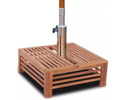 vidaXL - Parasolvoetbedekking - hout