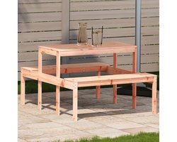 vidaXL Picknicktafel - Massief Douglashout - 110x134x75 cm